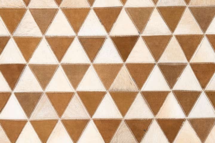 5' x 8' Cowhide Leather Rug