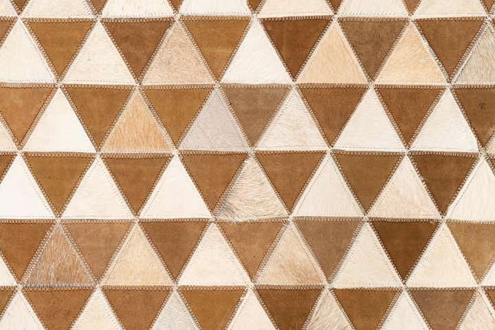 5' x 8' Cowhide Leather Rug