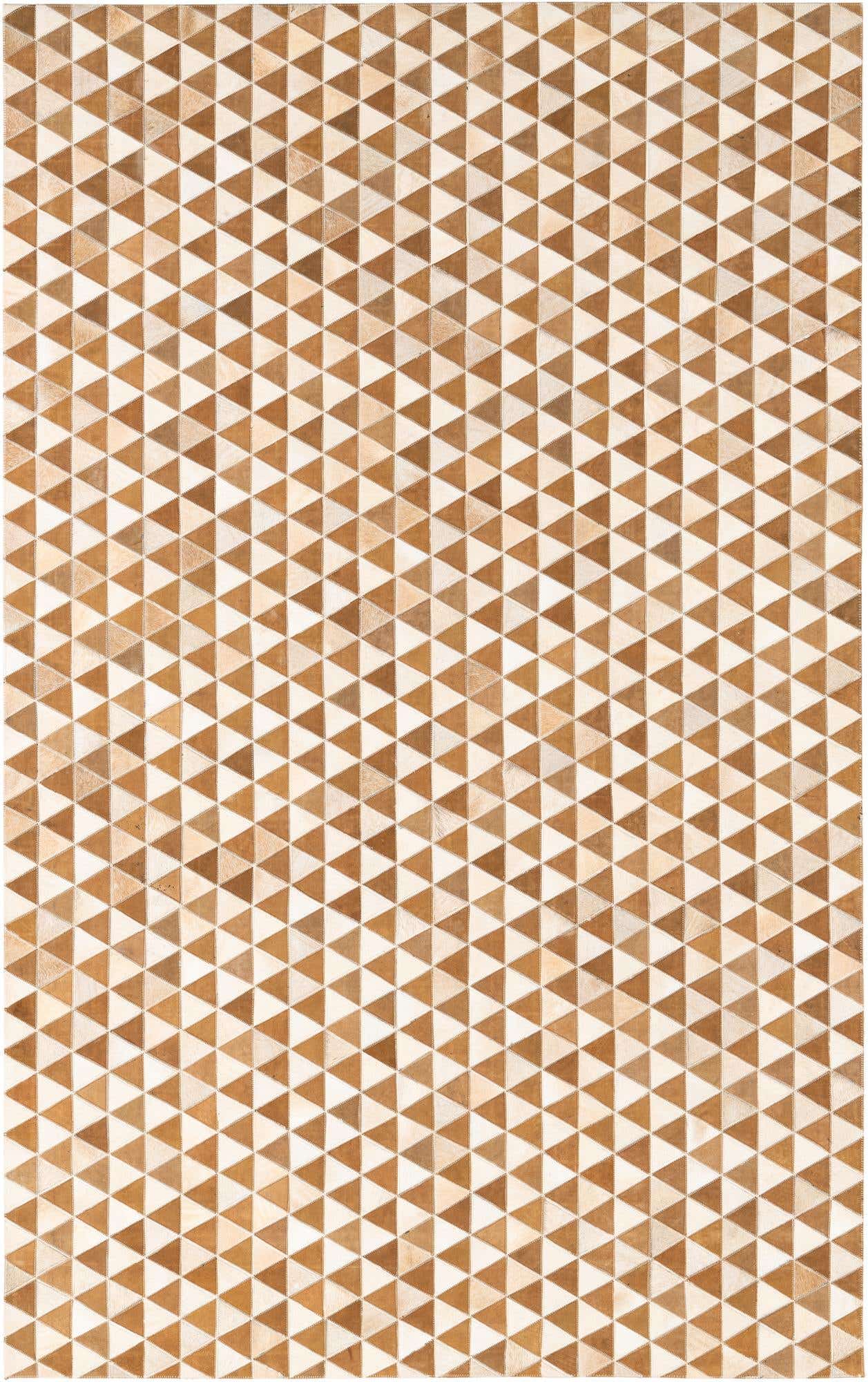 5' x 8' Cowhide Leather Rug