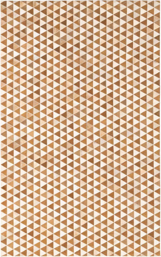 5' x 8' Cowhide Leather Rug