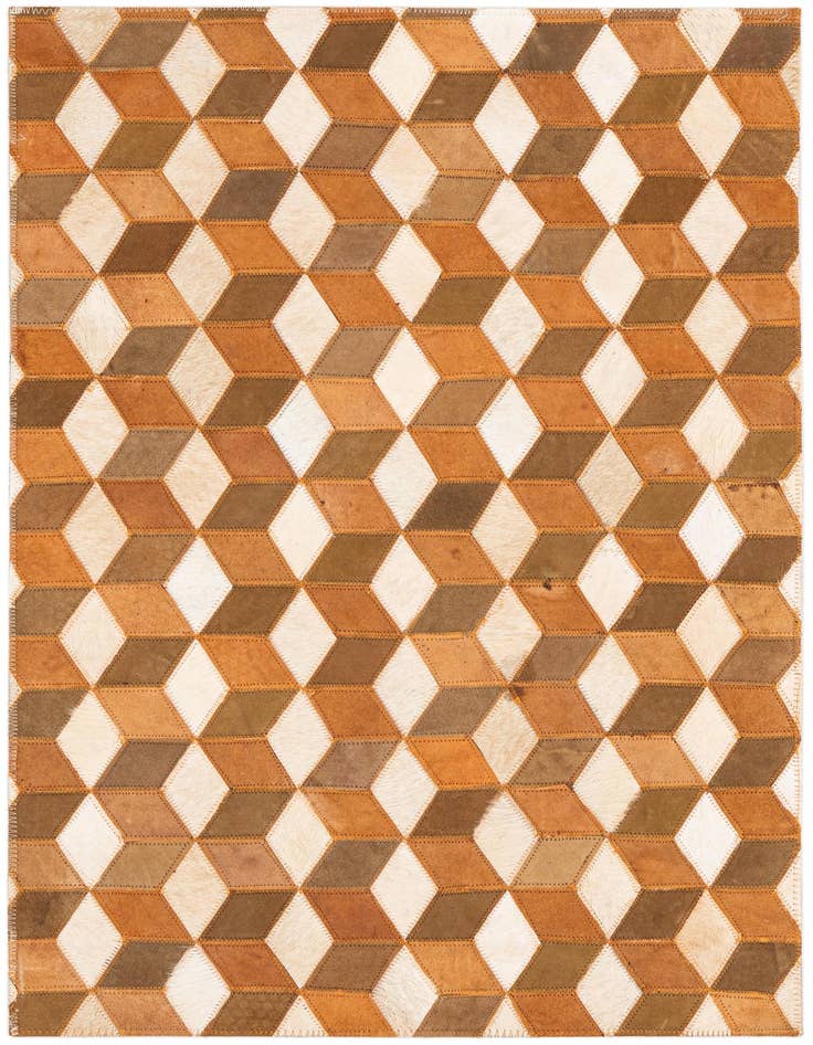 Detail image of 2' x 3' Cowhide Leather Rug