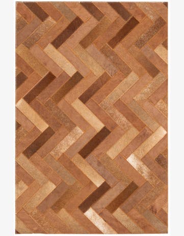 2' x 3' Cowhide Leather Rug