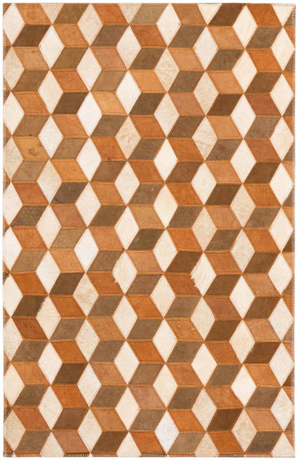 Detail image of 2' x 3' Cowhide Leather Rug