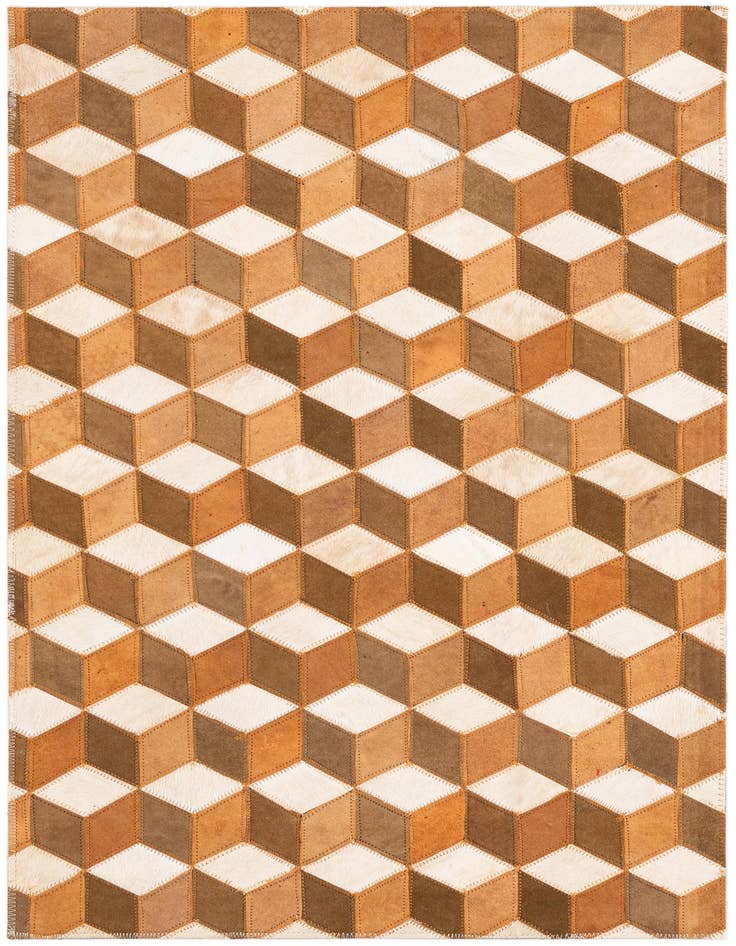Detail image of 2' x 3' Cowhide Leather Rug