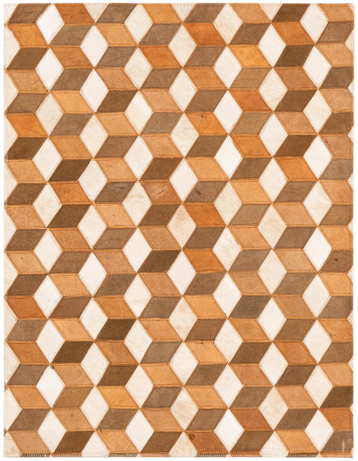 Detail image of 2' x 3' Cowhide Leather Rug