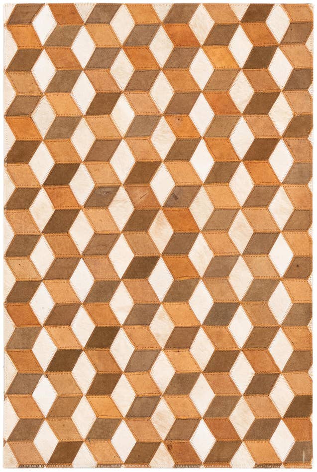 Detail image of 2' x 3' Cowhide Leather Rug