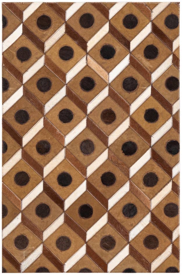 Detail image of 2' x 3' Cowhide Leather Rug