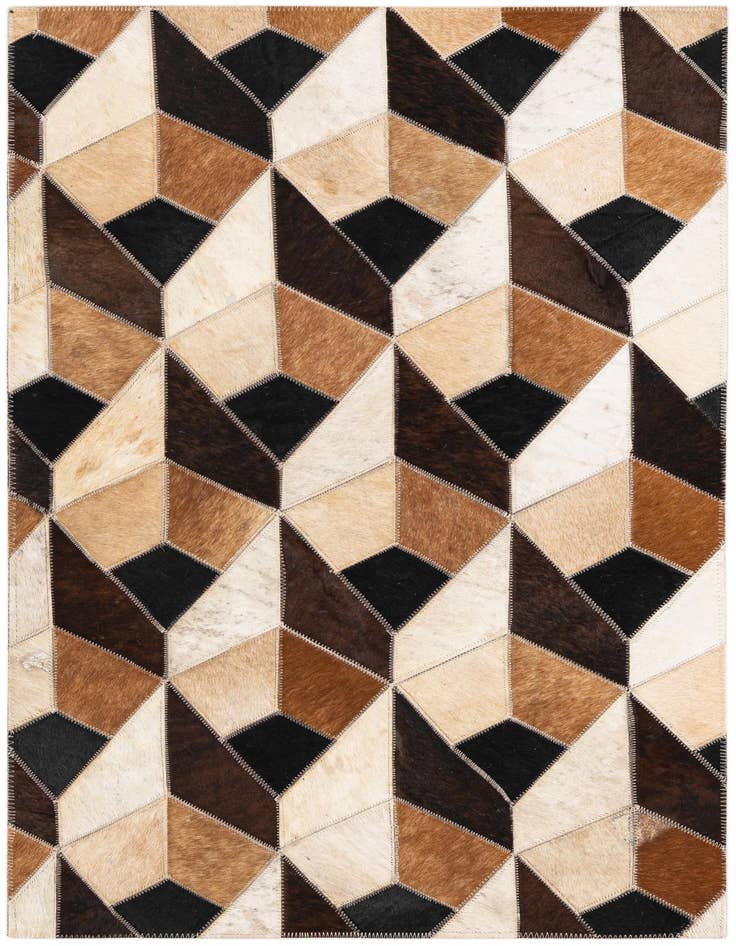 Detail image of 2' x 3' Cowhide Leather Rug