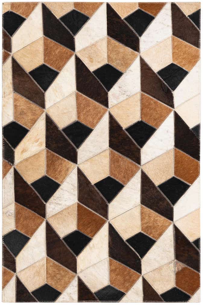 2' x 3' Cowhide Leather Rug