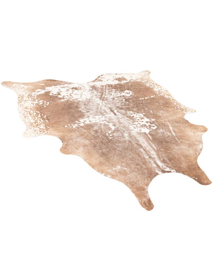 Detail image of 5' 8 x 6' 5 Cowhide Leather Rug