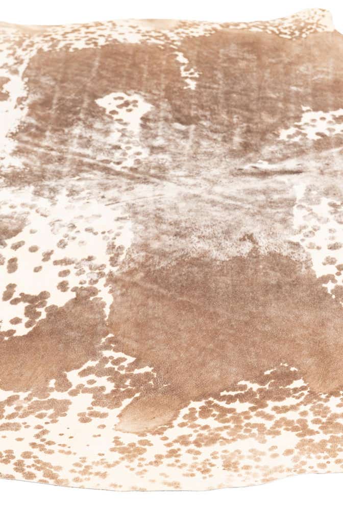5' 8 x 6' 5 Cowhide Leather Rug