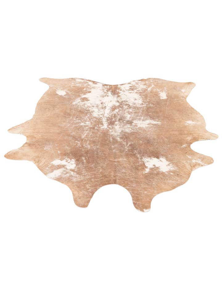 5' 5 x 6' 4 Cowhide Leather Rug