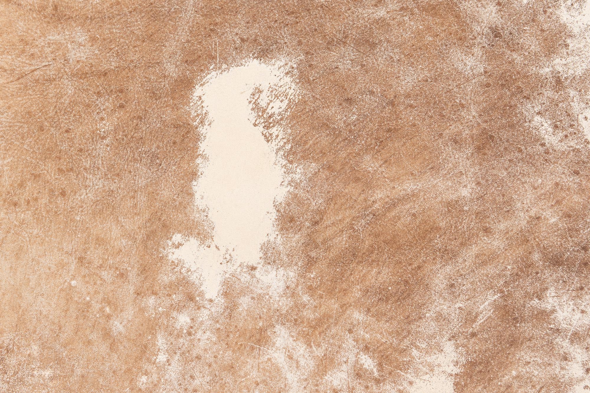 5' 5 x 6' 4 Cowhide Leather Rug