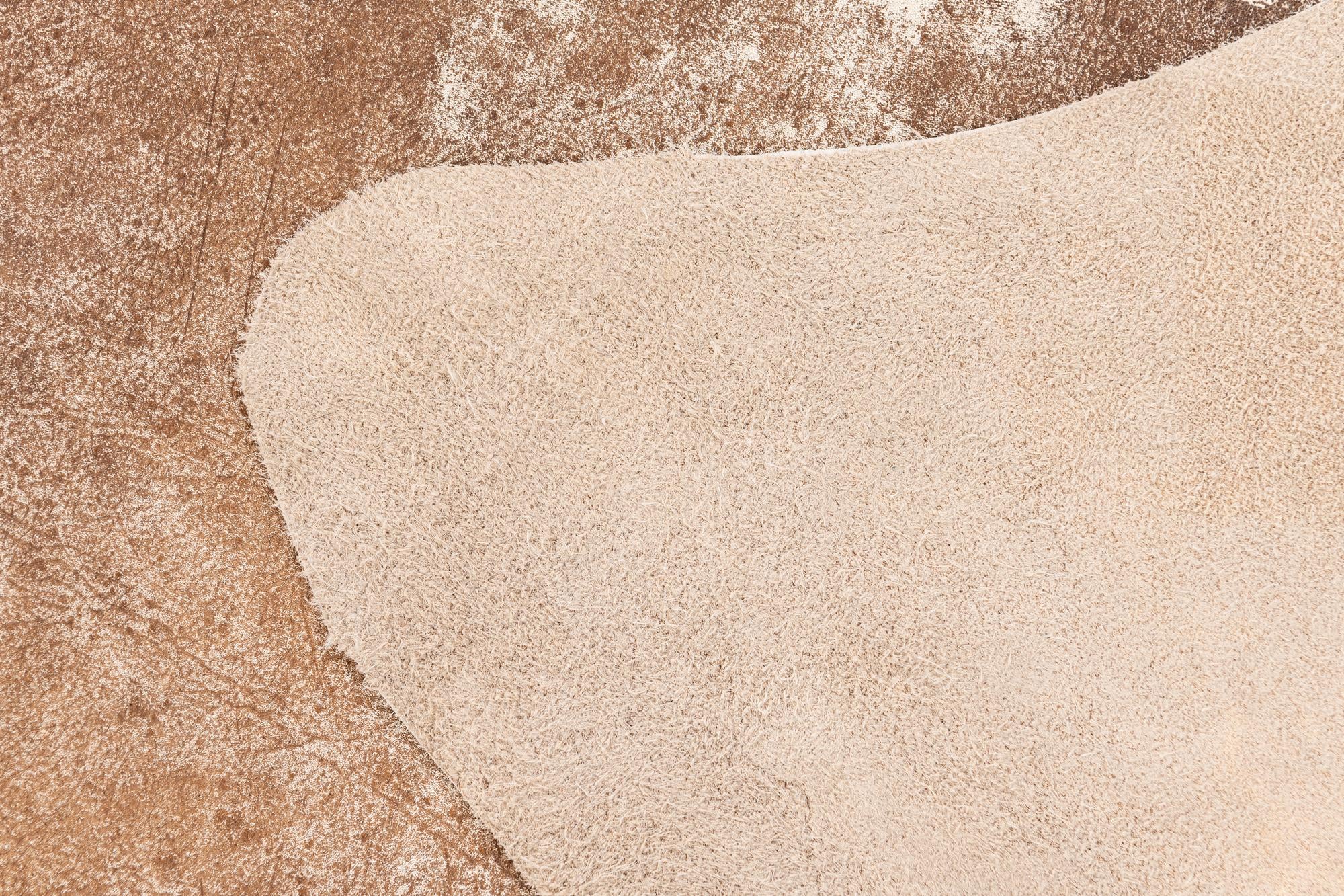 5' 5 x 6' 4 Cowhide Leather Rug