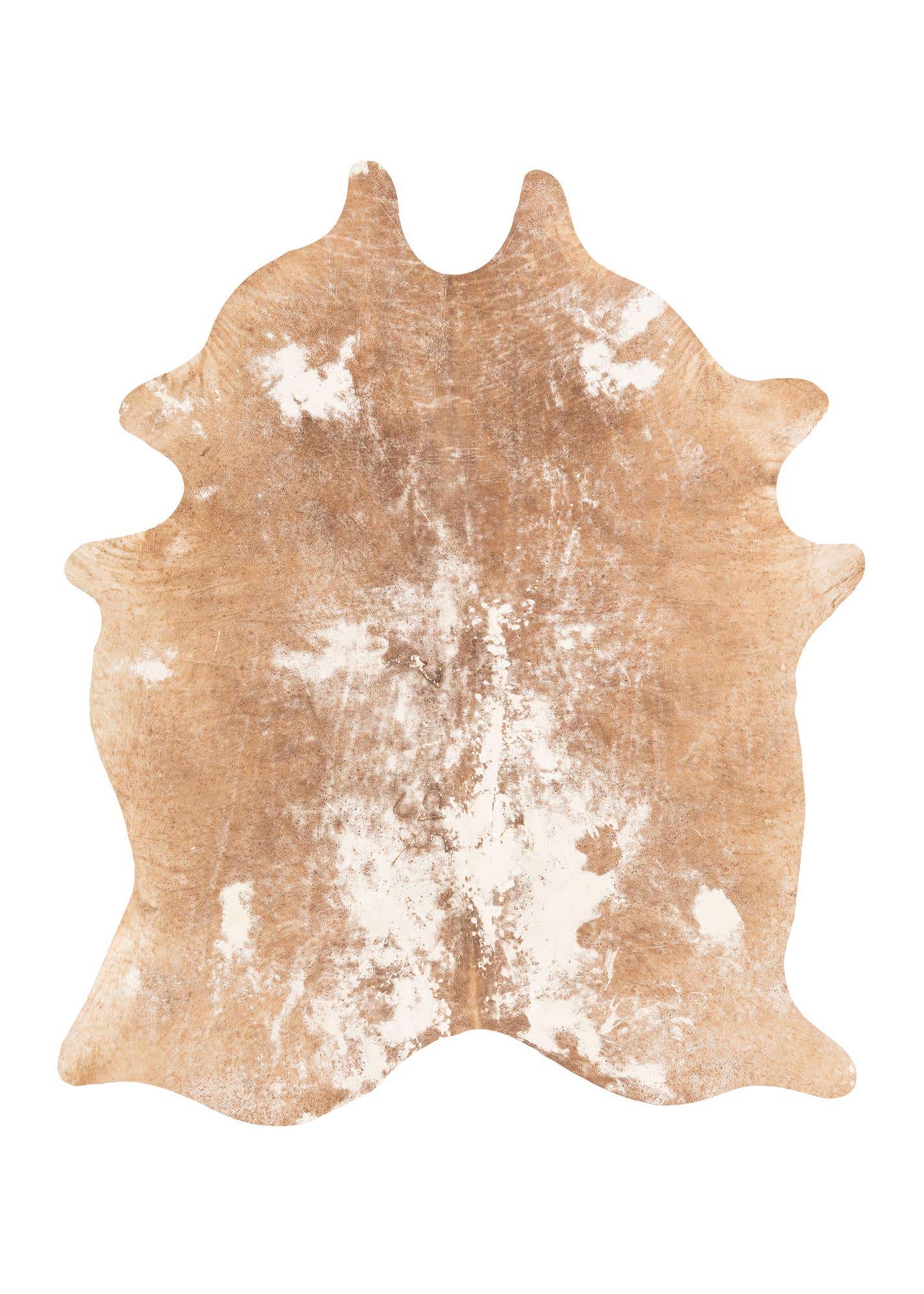 5' 5 x 6' 4 Cowhide Leather Rug