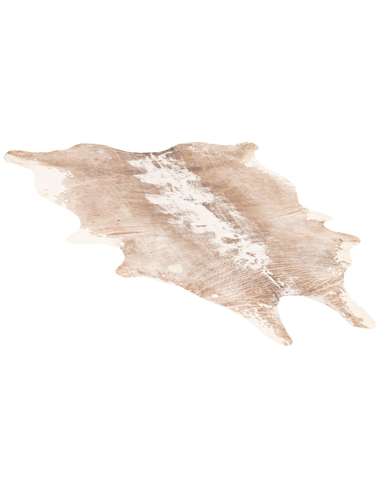 5' 11 x 6' 10 Cowhide Leather Rug