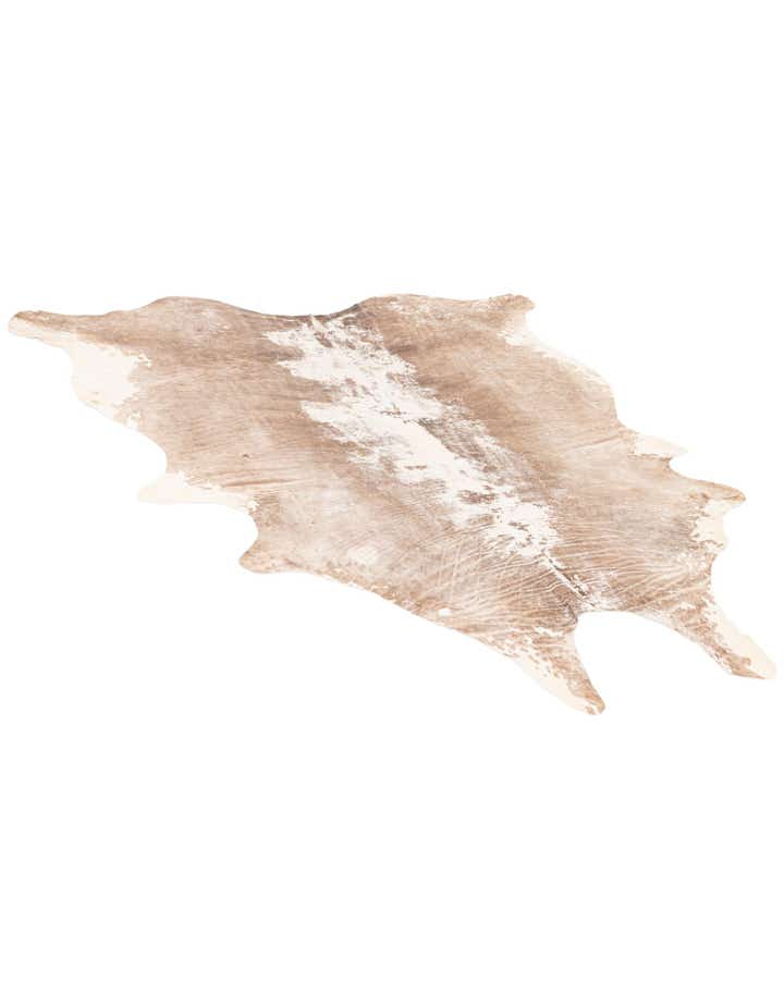 5' 11 x 6' 10 Cowhide Leather Rug