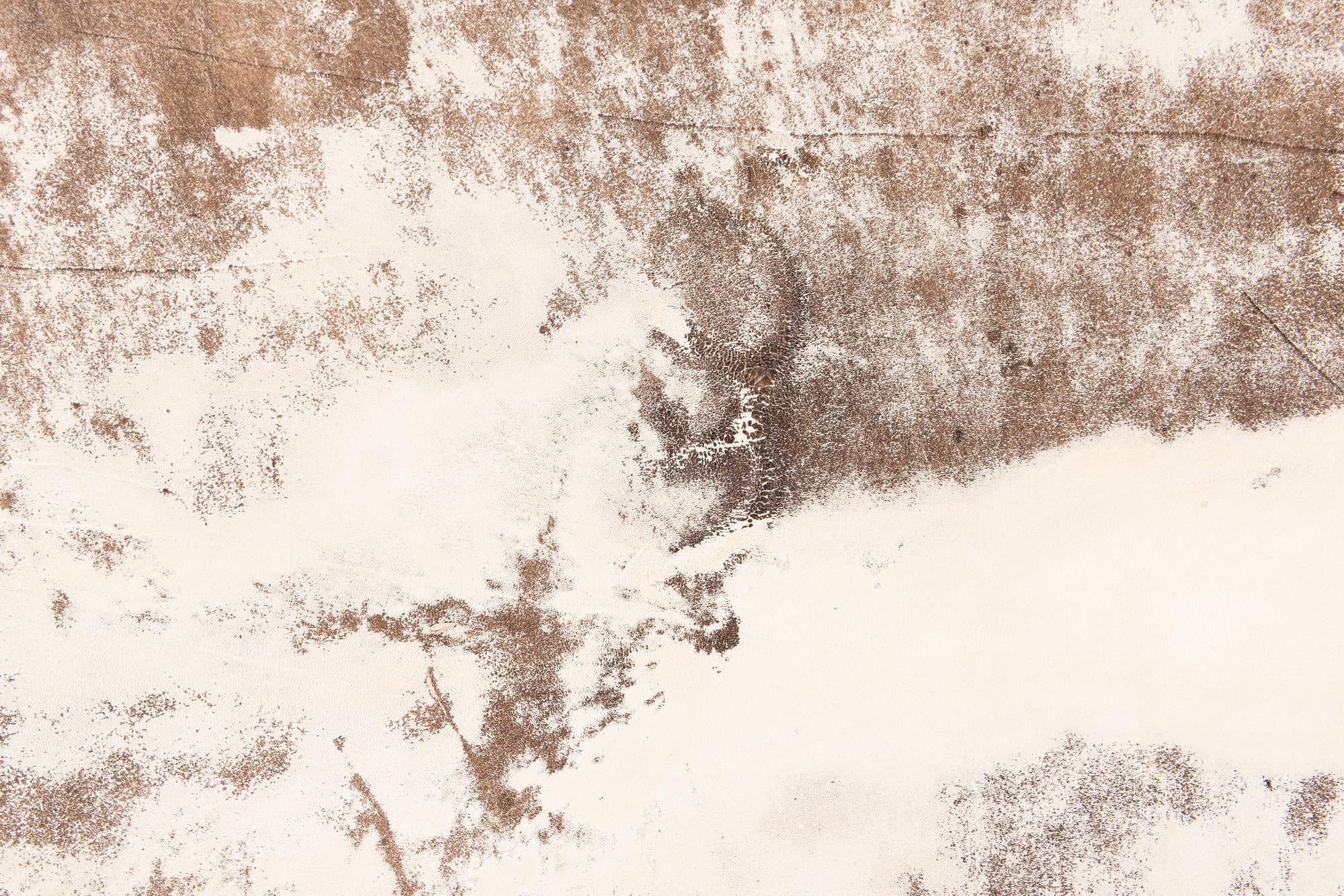 5' 11 x 6' 10 Cowhide Leather Rug