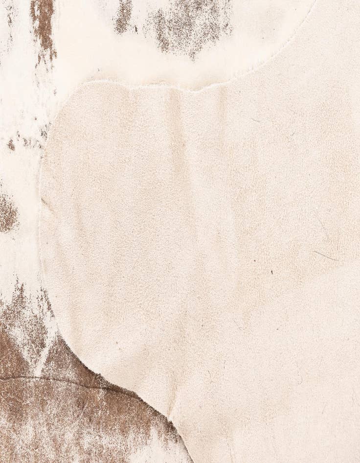 Detail image of 5' 11 x 6' 10 Cowhide Leather Rug