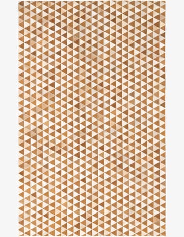 5' x 8' Cowhide Leather Rug