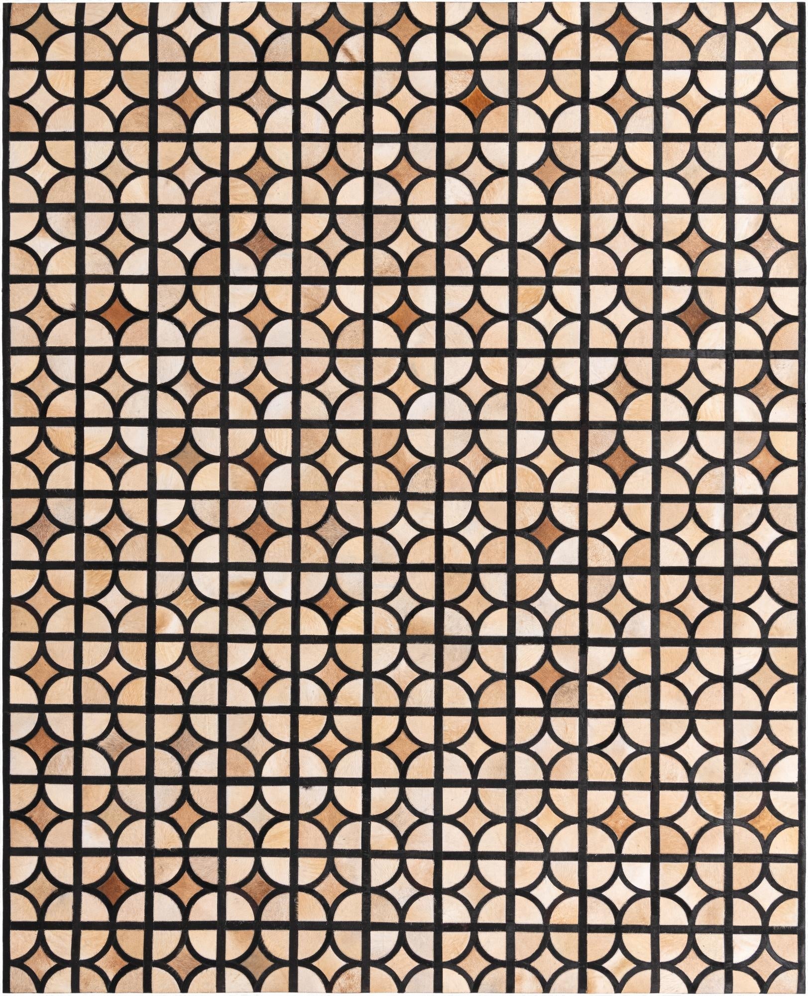 8' x 10' Cowhide Leather Rug