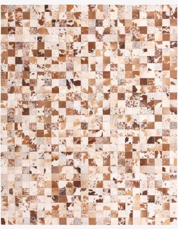 8' x 10' Cowhide Leather Rug