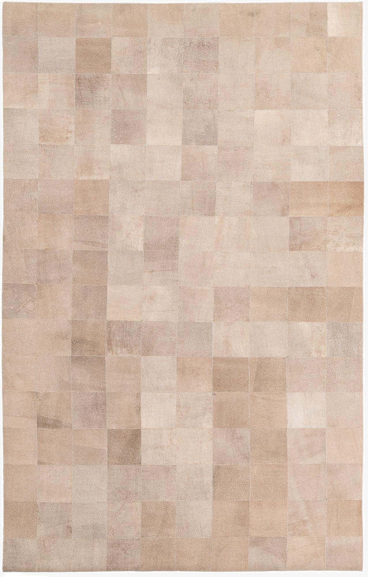5' x 7' 9 Cowhide Leather Rug