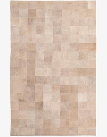 5' x 7' 9 Cowhide Leather Rug