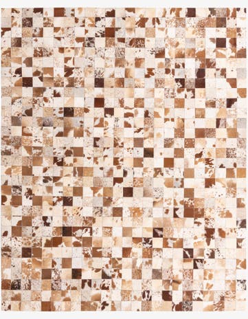 8' x 10' Cowhide Leather Rug