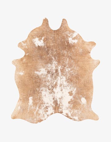 5' 5 x 6' 4 Cowhide Leather Rug
