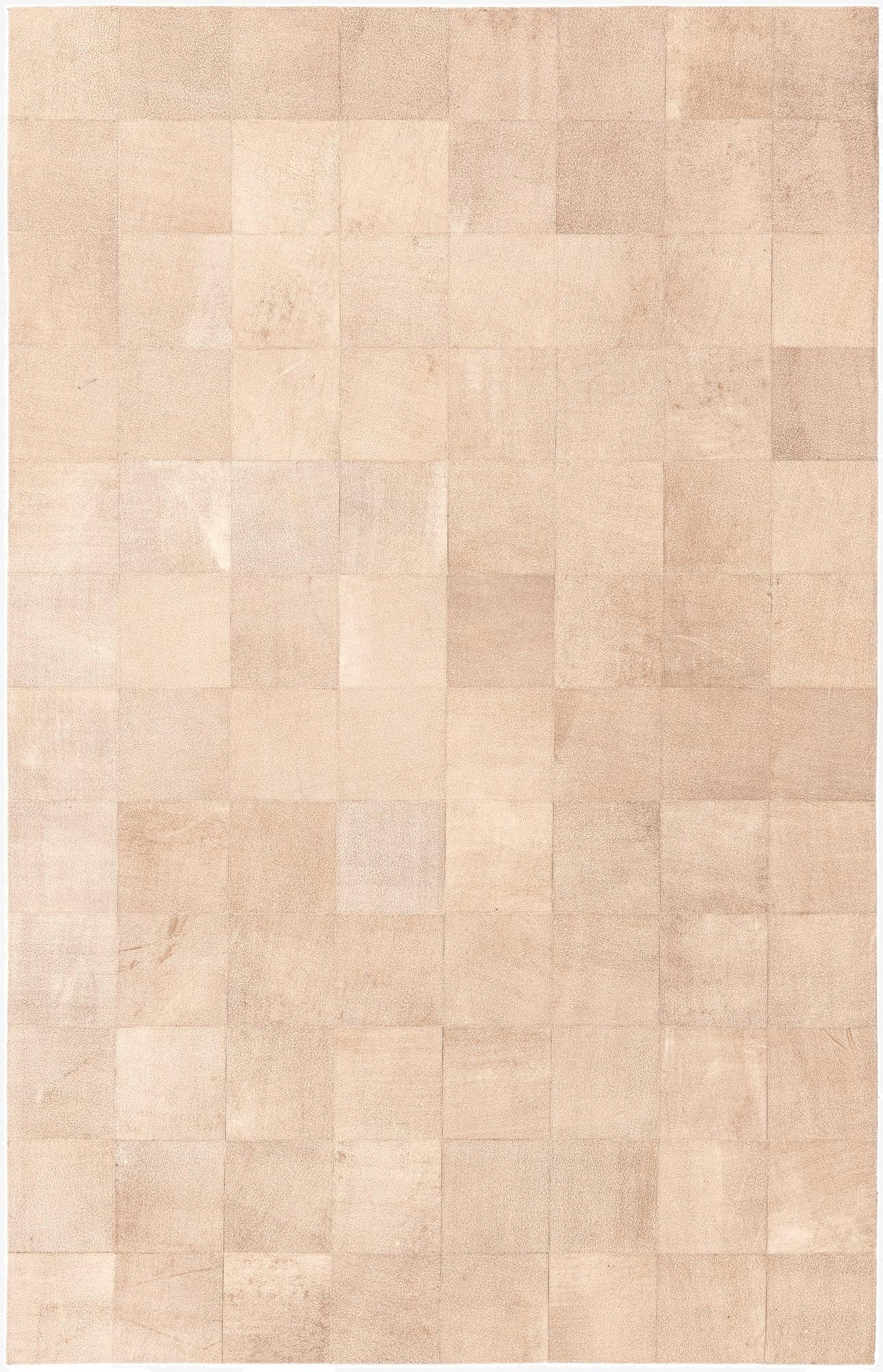 5' 1 x 8' Cowhide Leather Rug