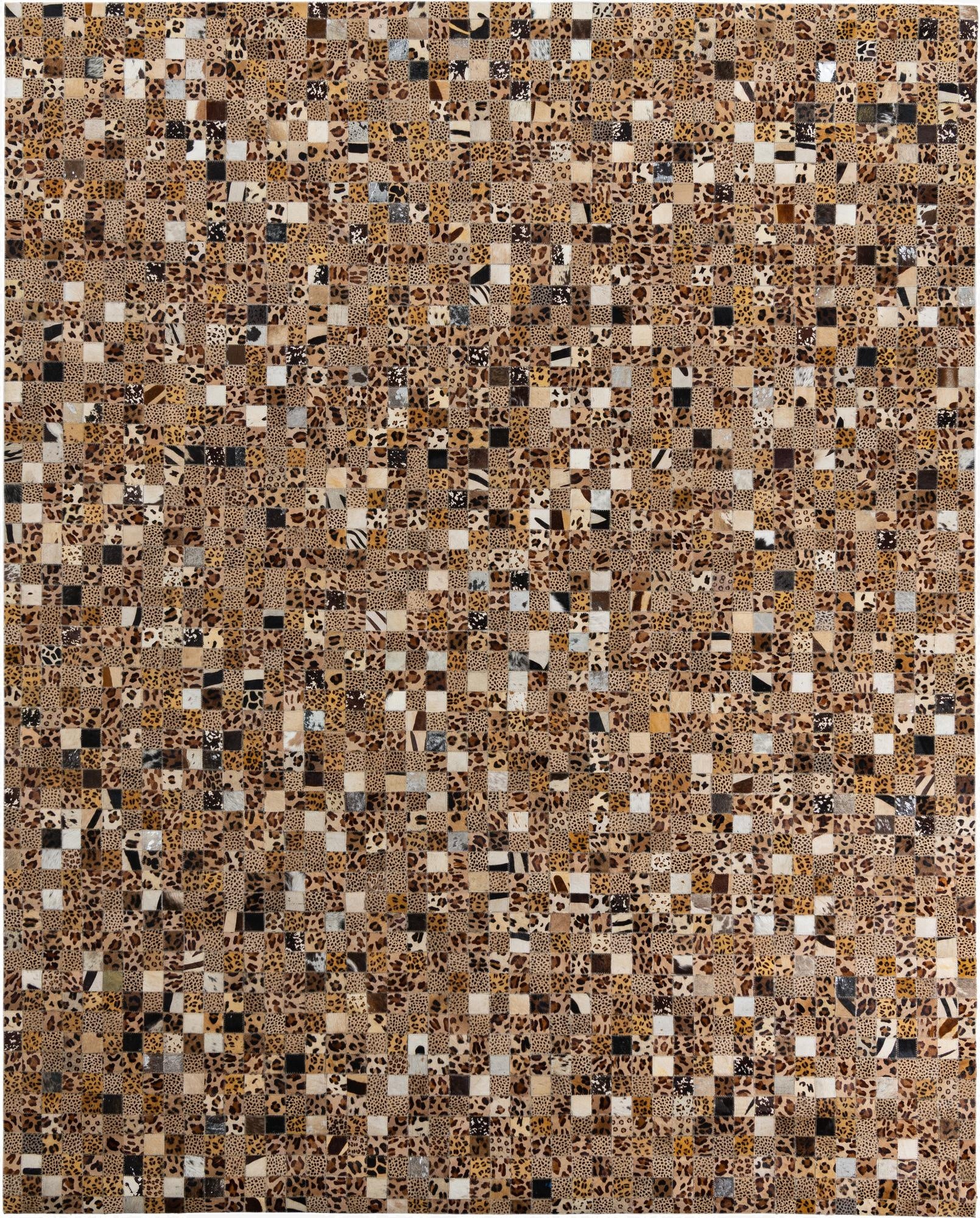 8' x 10' Cowhide Leather Rug