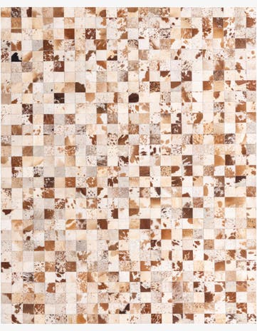 8' x 10' Cowhide Leather Rug