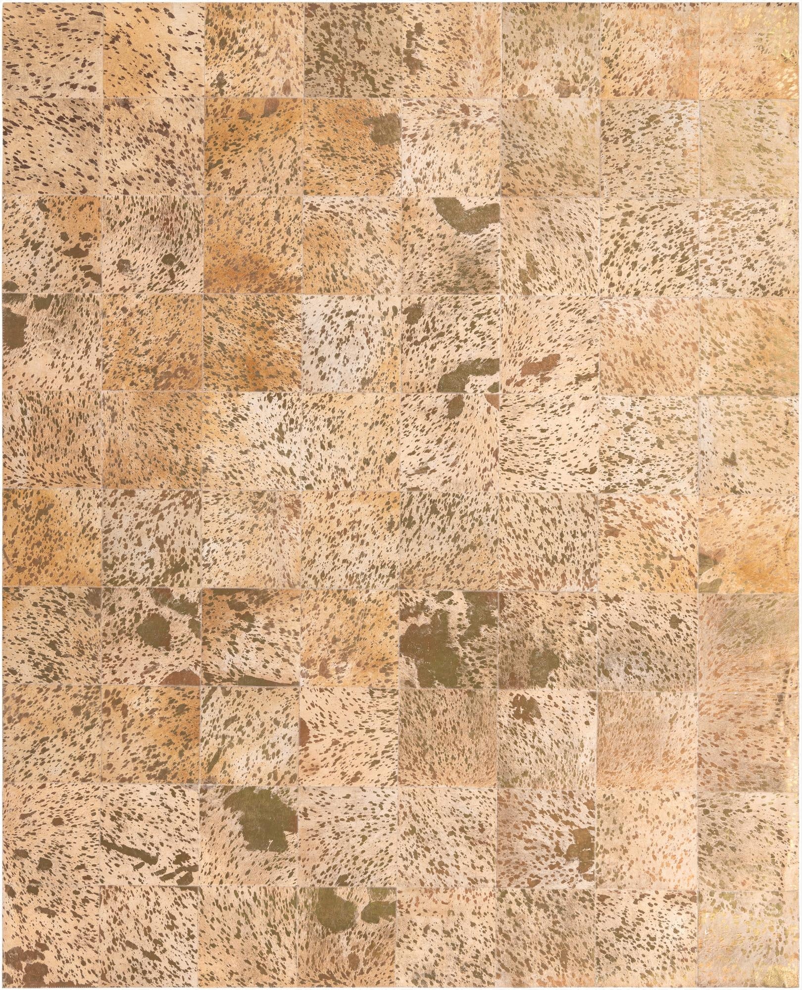 8' 1 x 10' 1 Cowhide Leather Rug