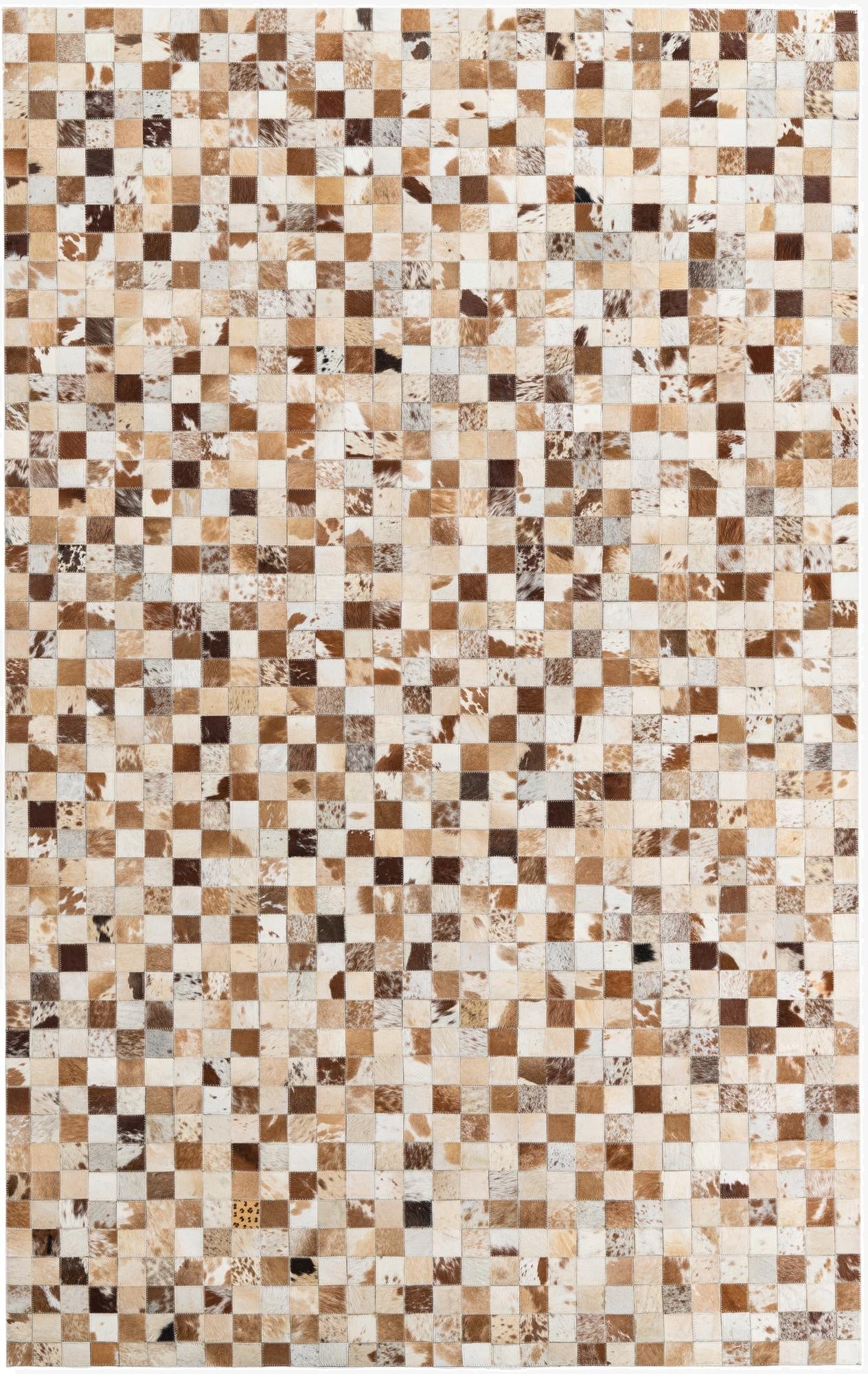 5' x 8' Cowhide Leather Rug