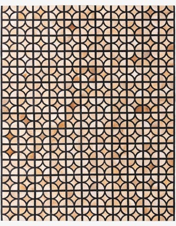 8' 2 x 10' Cowhide Leather Rug