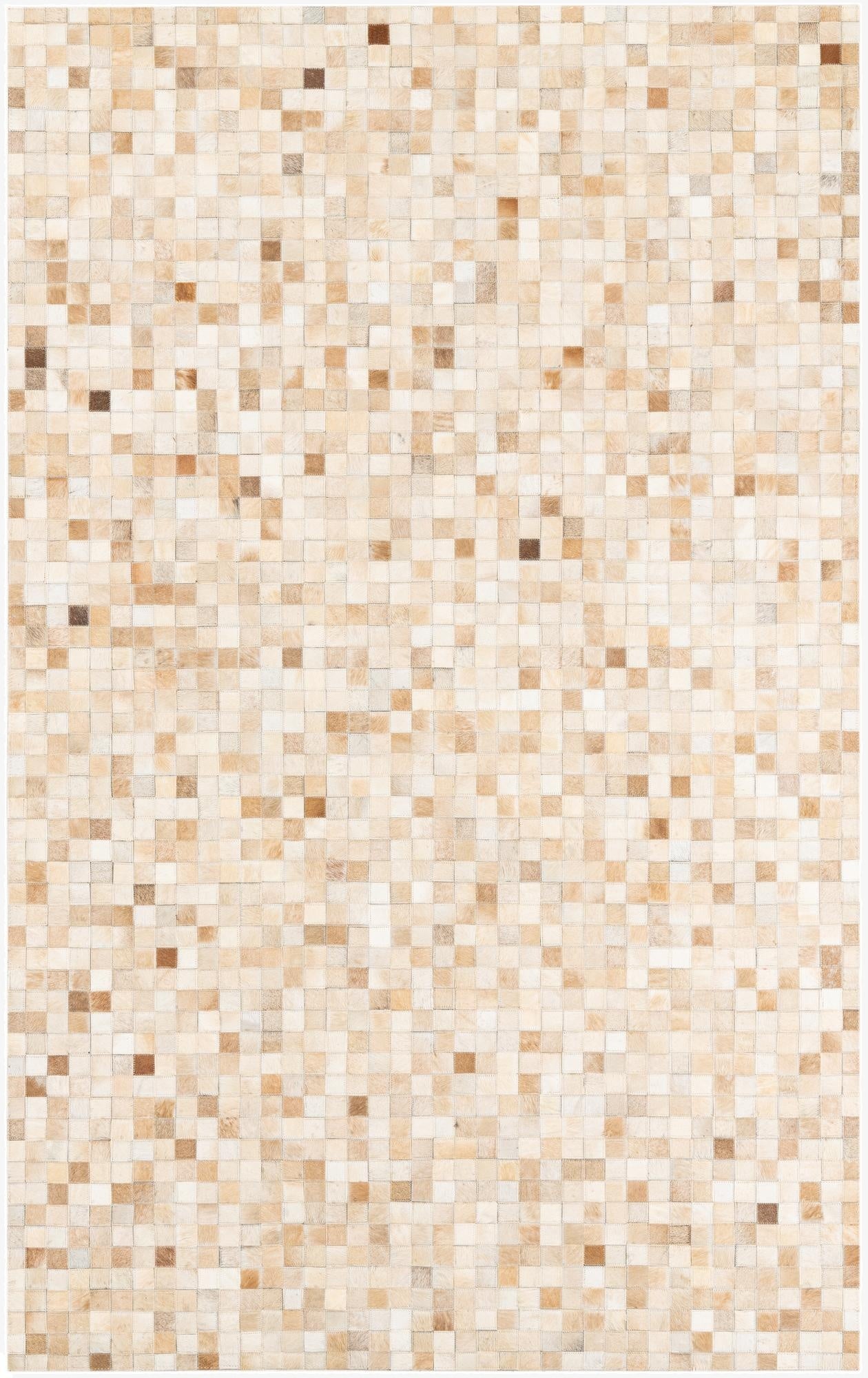 5' x 8' Cowhide Leather Rug