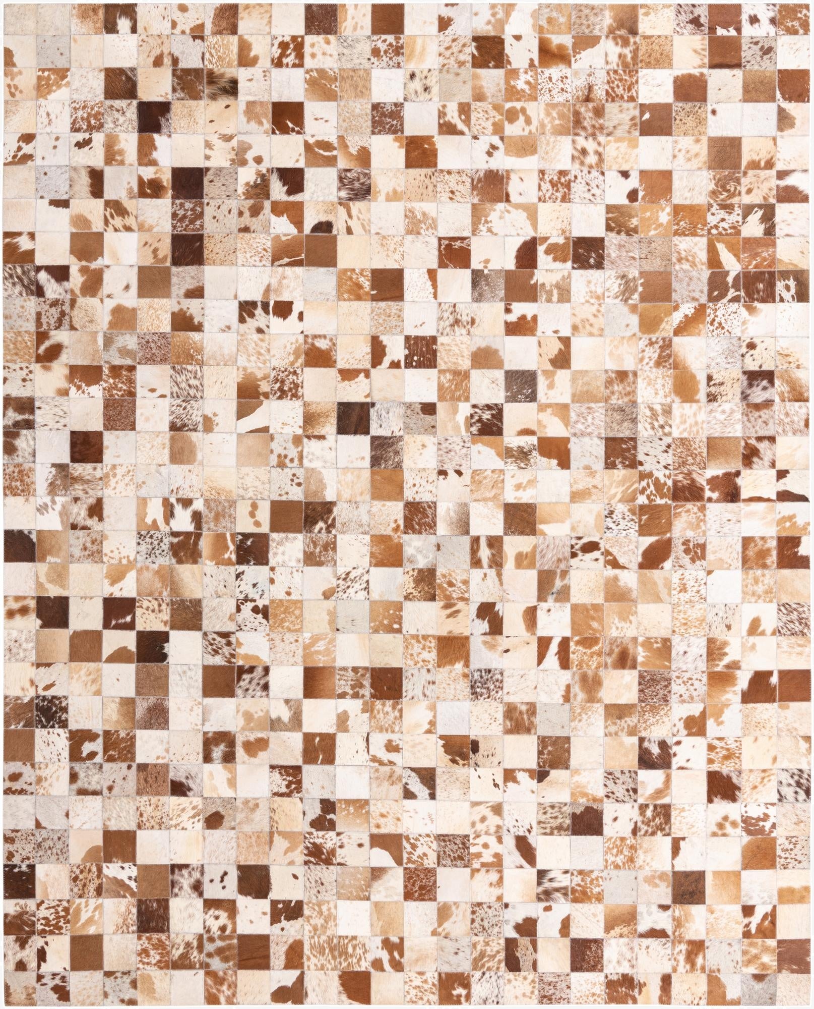 8' x 10' Cowhide Leather Rug