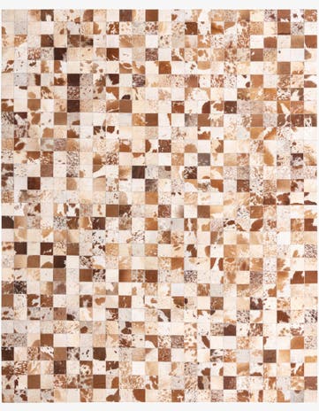 8' x 10' Cowhide Leather Rug