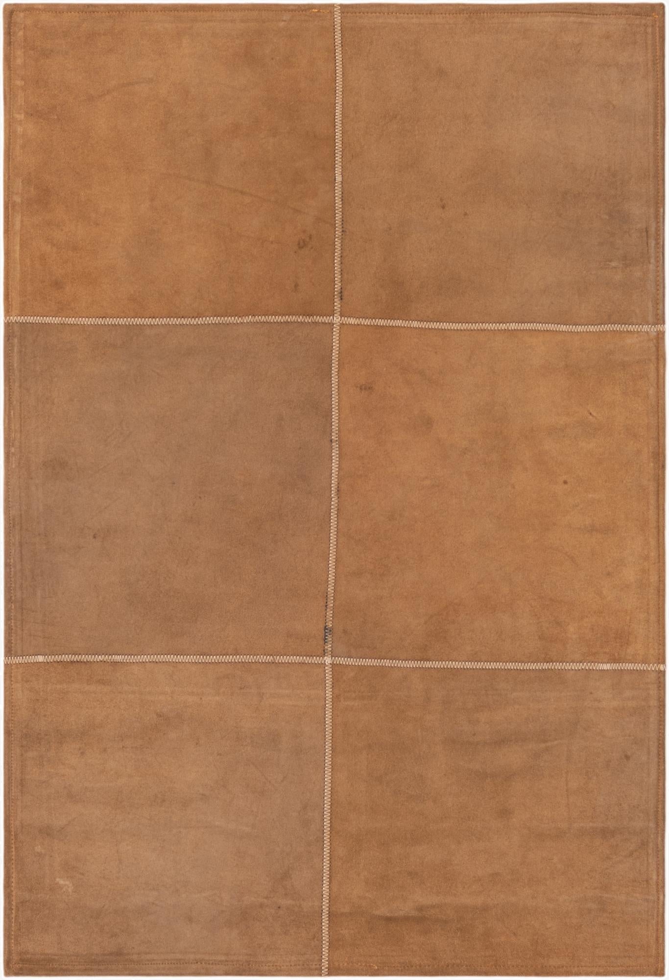 2' x 3' Cowhide Leather Rug