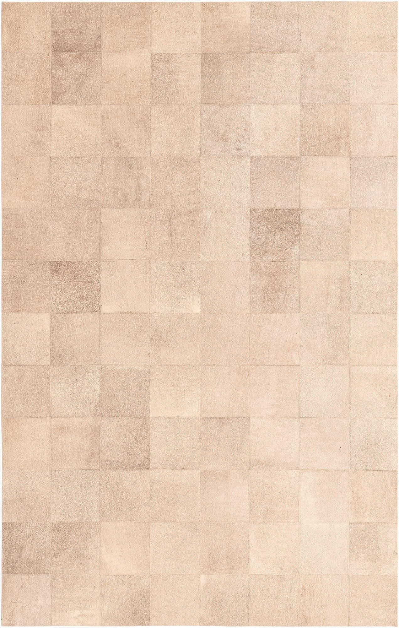 5' 1 x 8' Cowhide Leather Rug