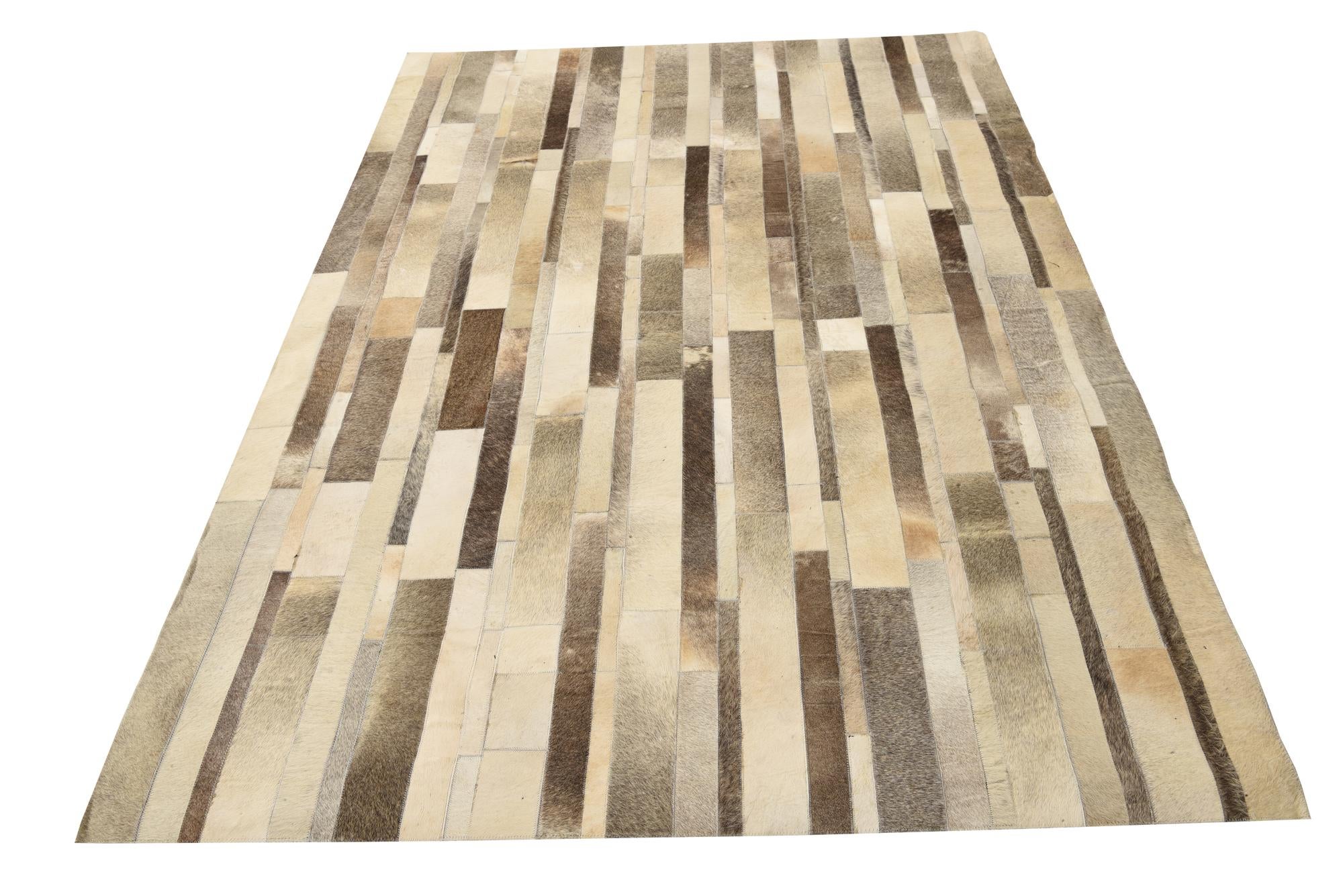 5' 3 x 7' 5 Cowhide Rug