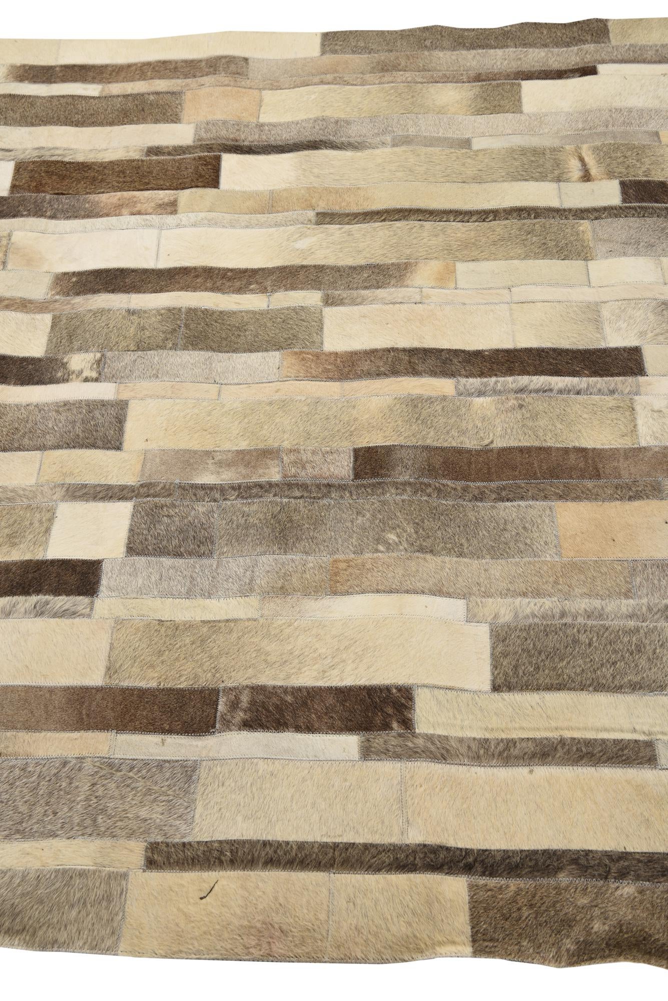 5' 3 x 7' 5 Cowhide Rug