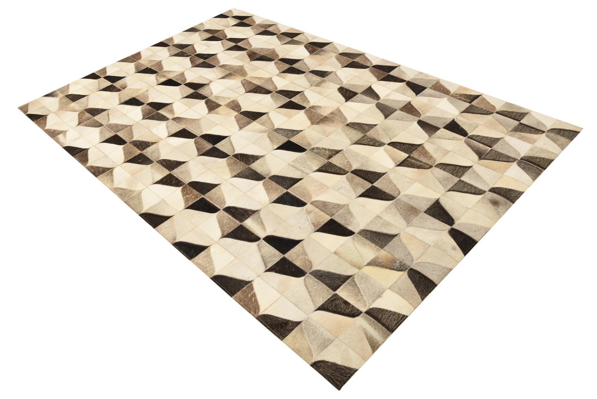 5' 2 x 7' 10 Cowhide Rug
