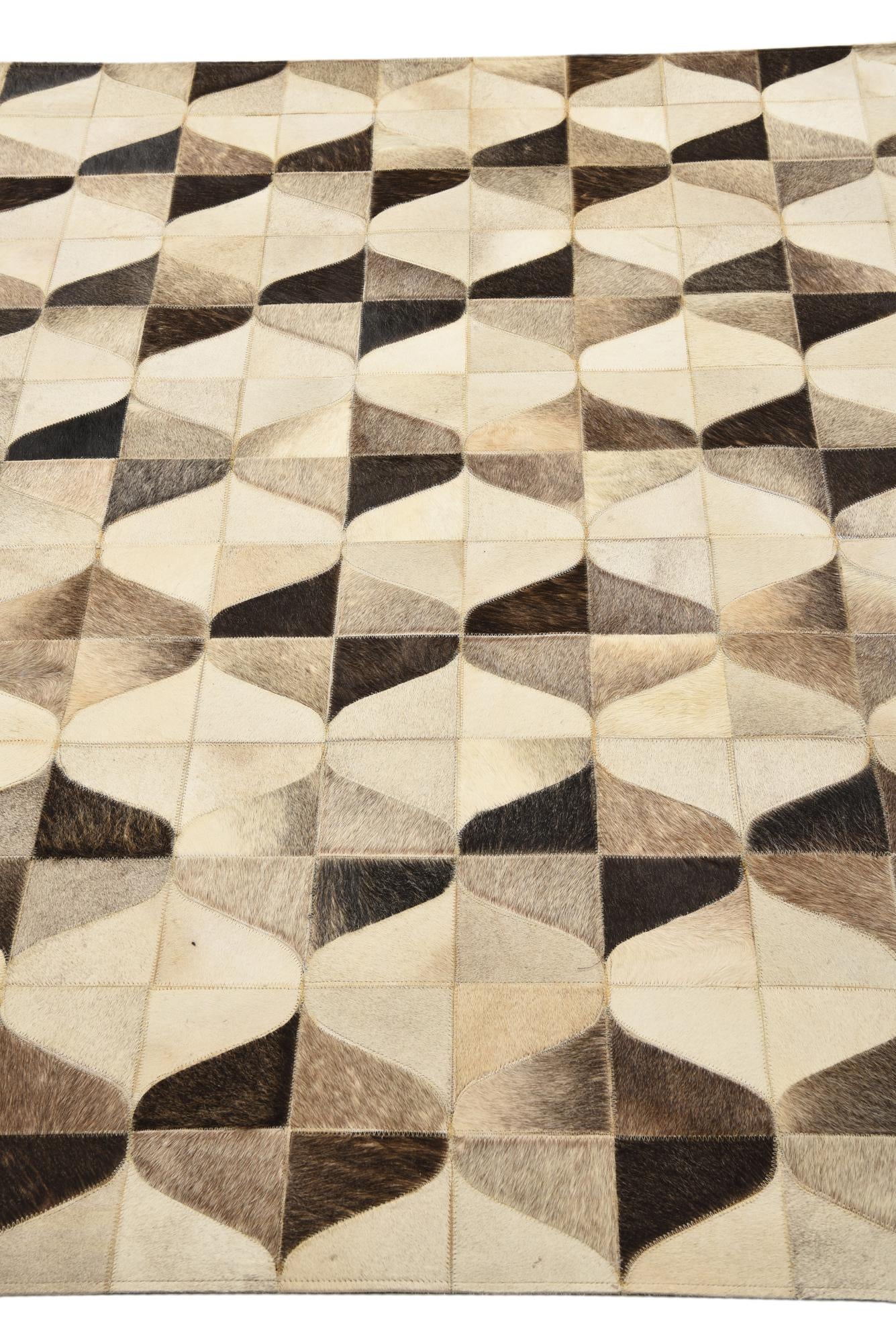 5' 2 x 7' 10 Cowhide Rug