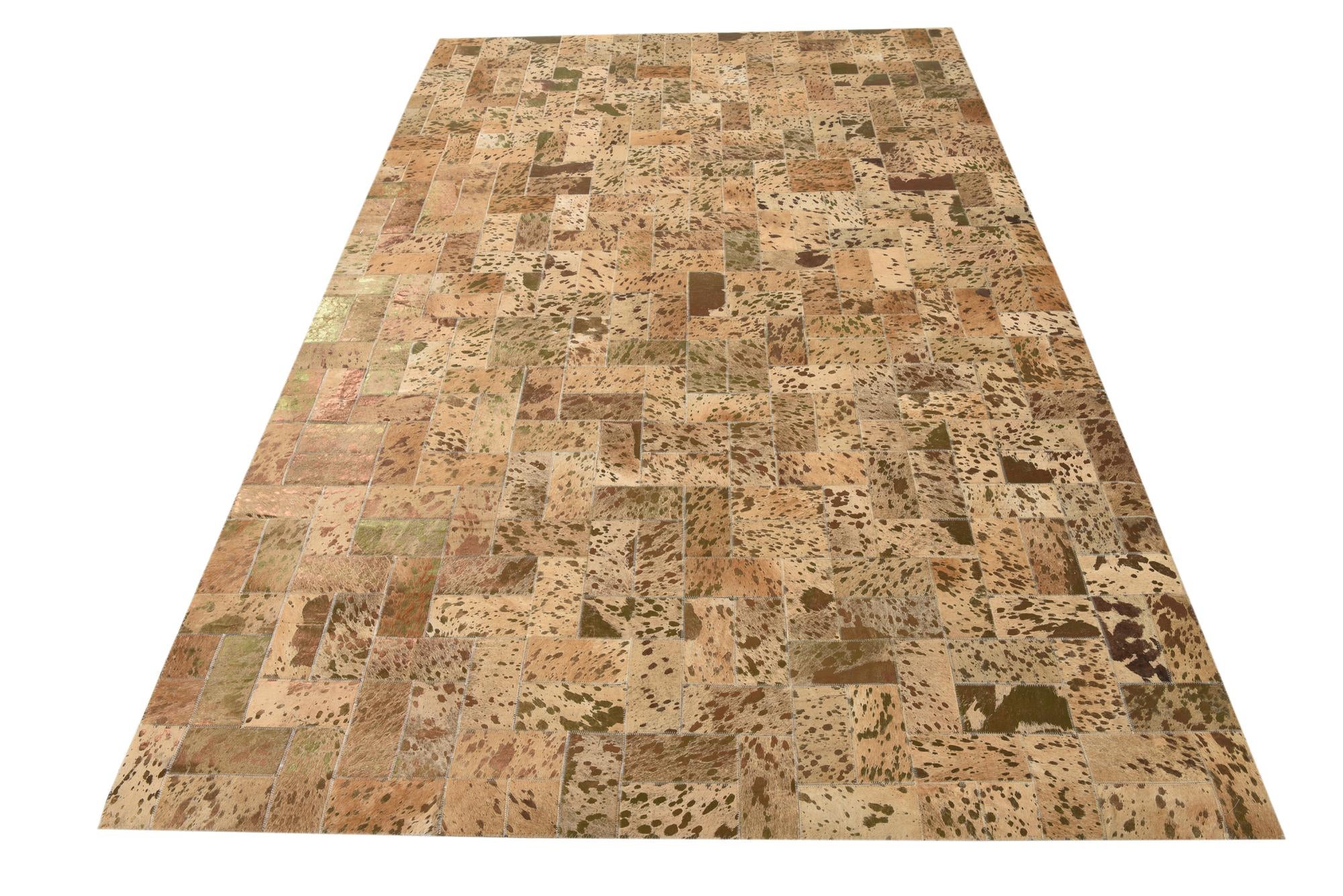 5' 2 x 8' 3 Cowhide Rug