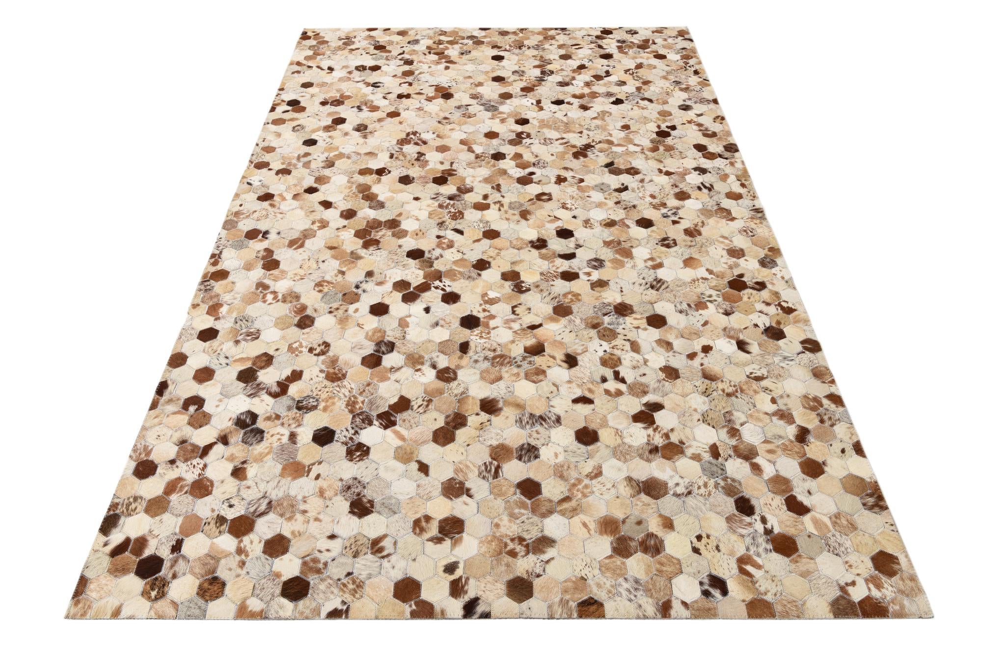 5' 1 x 8' Cowhide Rug