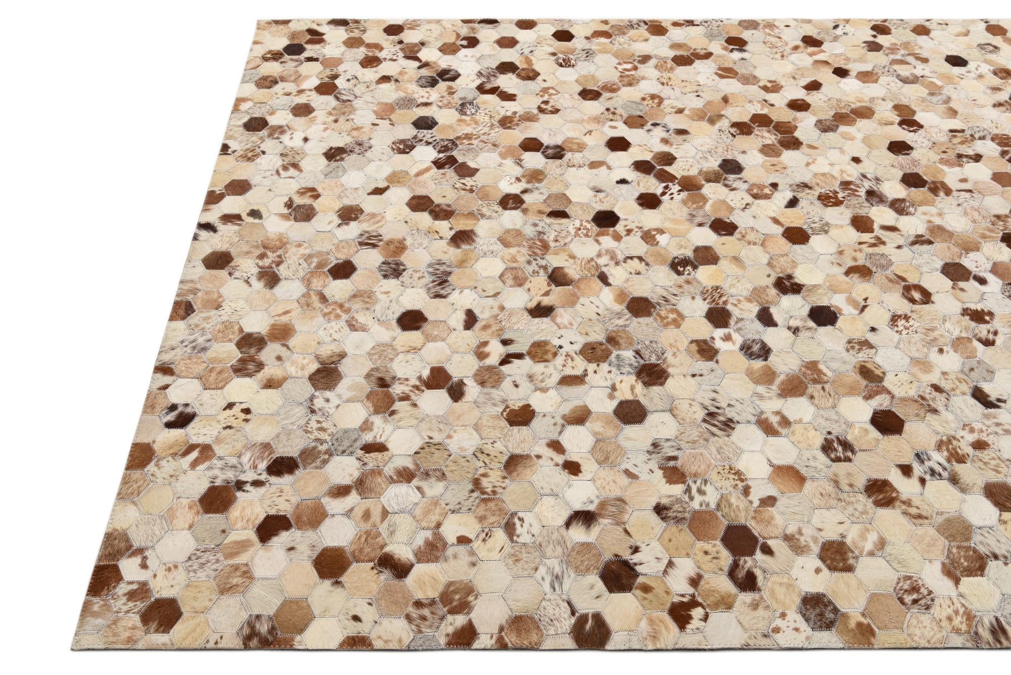 5' 1 x 8' Cowhide Rug