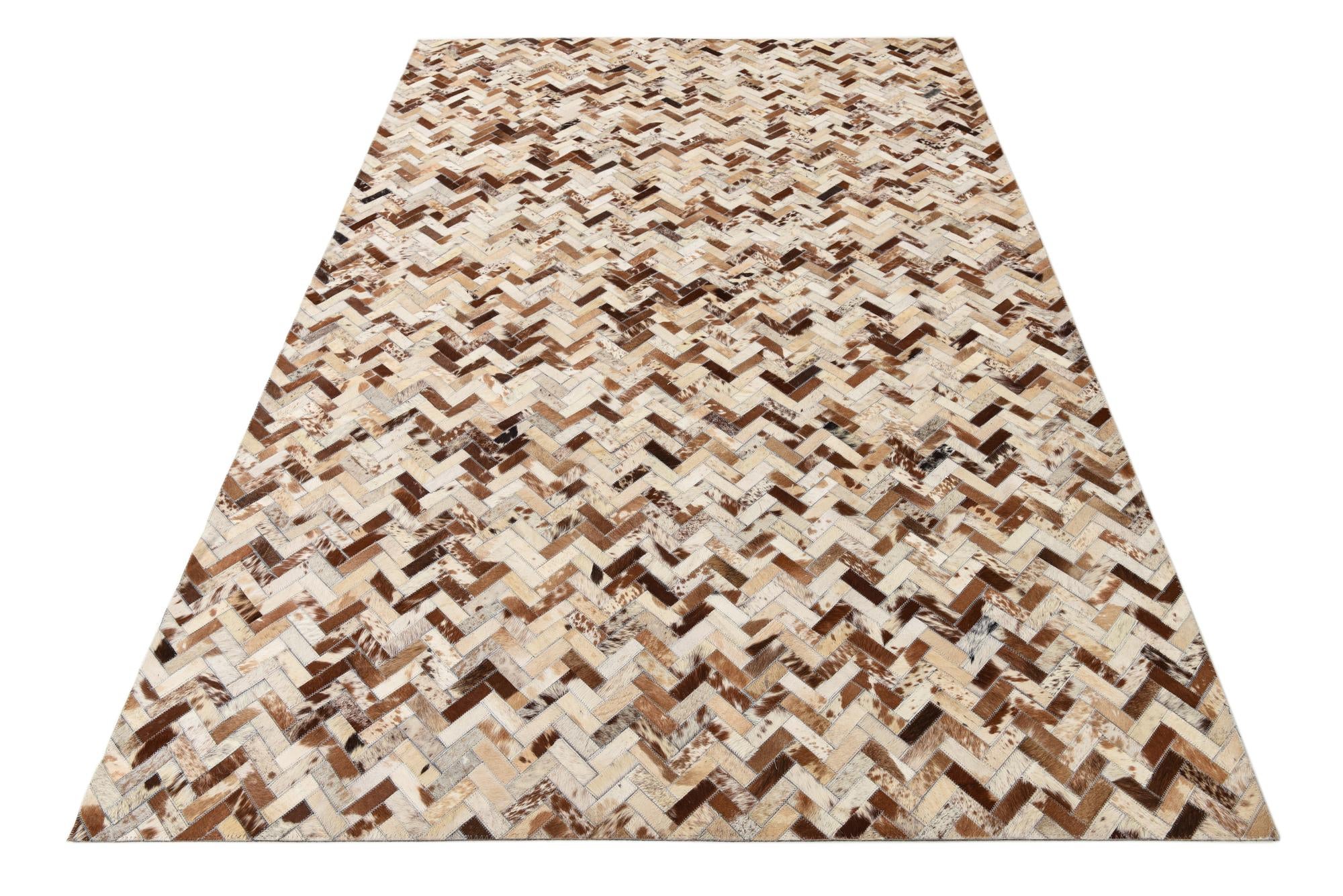 5' 1 x 7' 9 Cowhide Rug