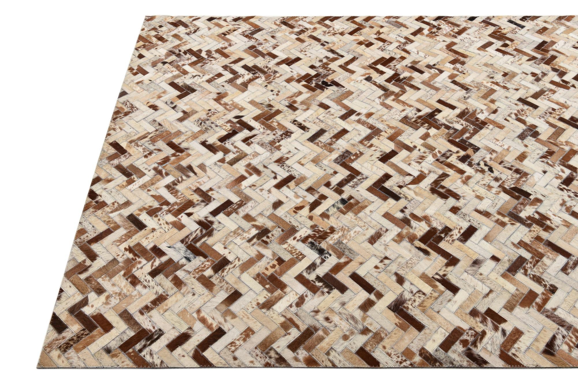 5' 1 x 7' 9 Cowhide Rug